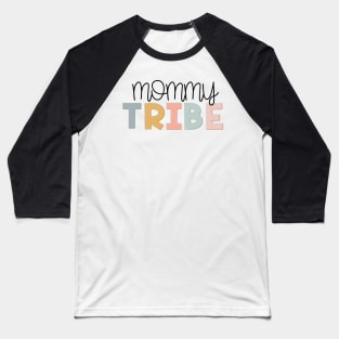 Mommy Tribe Muted Pastels Baseball T-Shirt